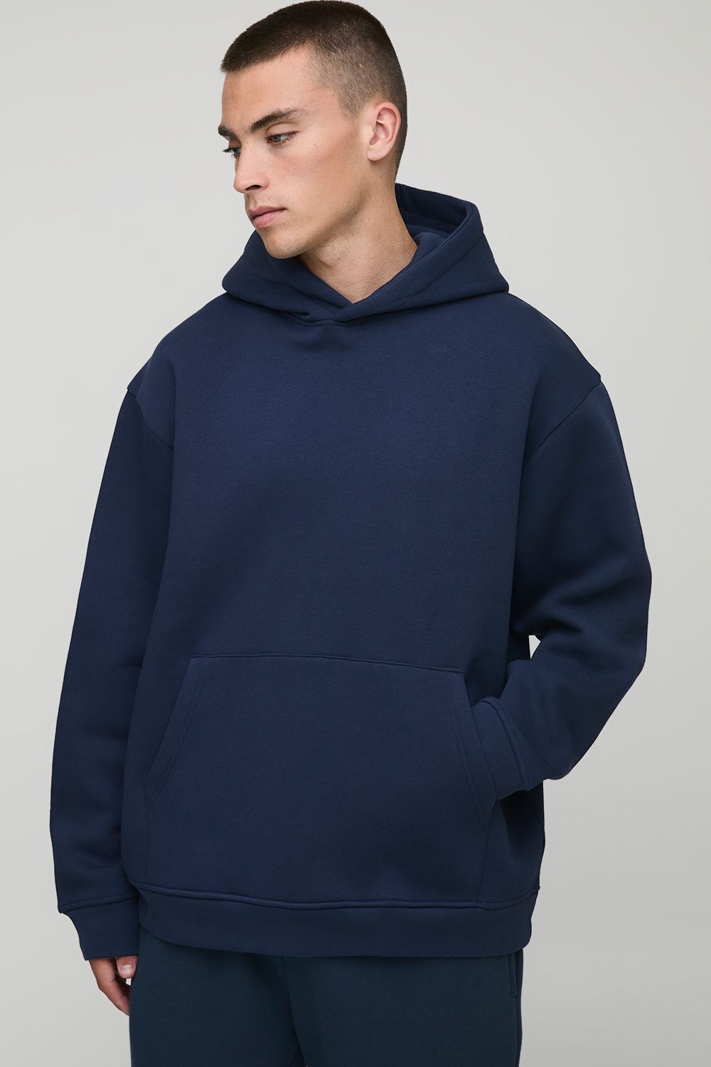 Basic Hoodie - Blau - XS, Blau Basic Hoodie - Blau - XS, Blau von boohooman