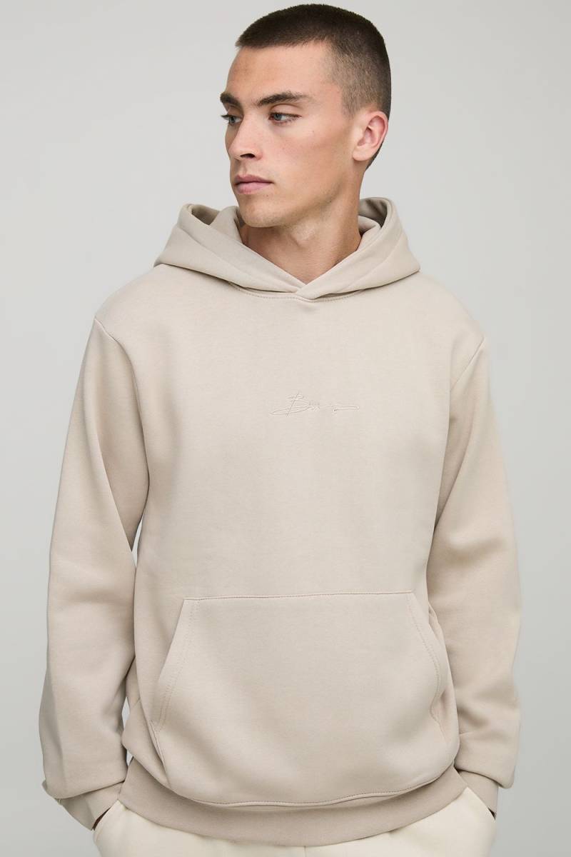 Basic Hoodie - Grau - L, Grau Basic Hoodie - Grau - L, Grau von boohooman