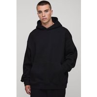 Basic Oversized Over the Head Hoodie - Schwarz - L, Schwarz von boohooman