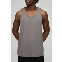 Basic Racer-Trägerhemd - Grau - XS, Grau Basic Racer-Trägerhemd - Grau - XS, Grau von boohooman