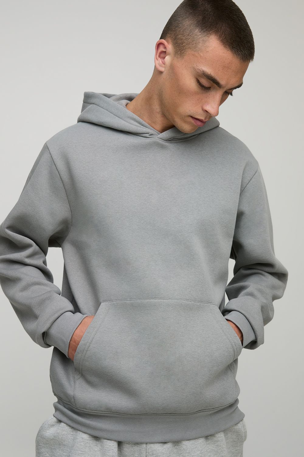 Basic Hoodie - Grau - XS, Grau Basic Hoodie - Grau - XS, Grau von boohooman