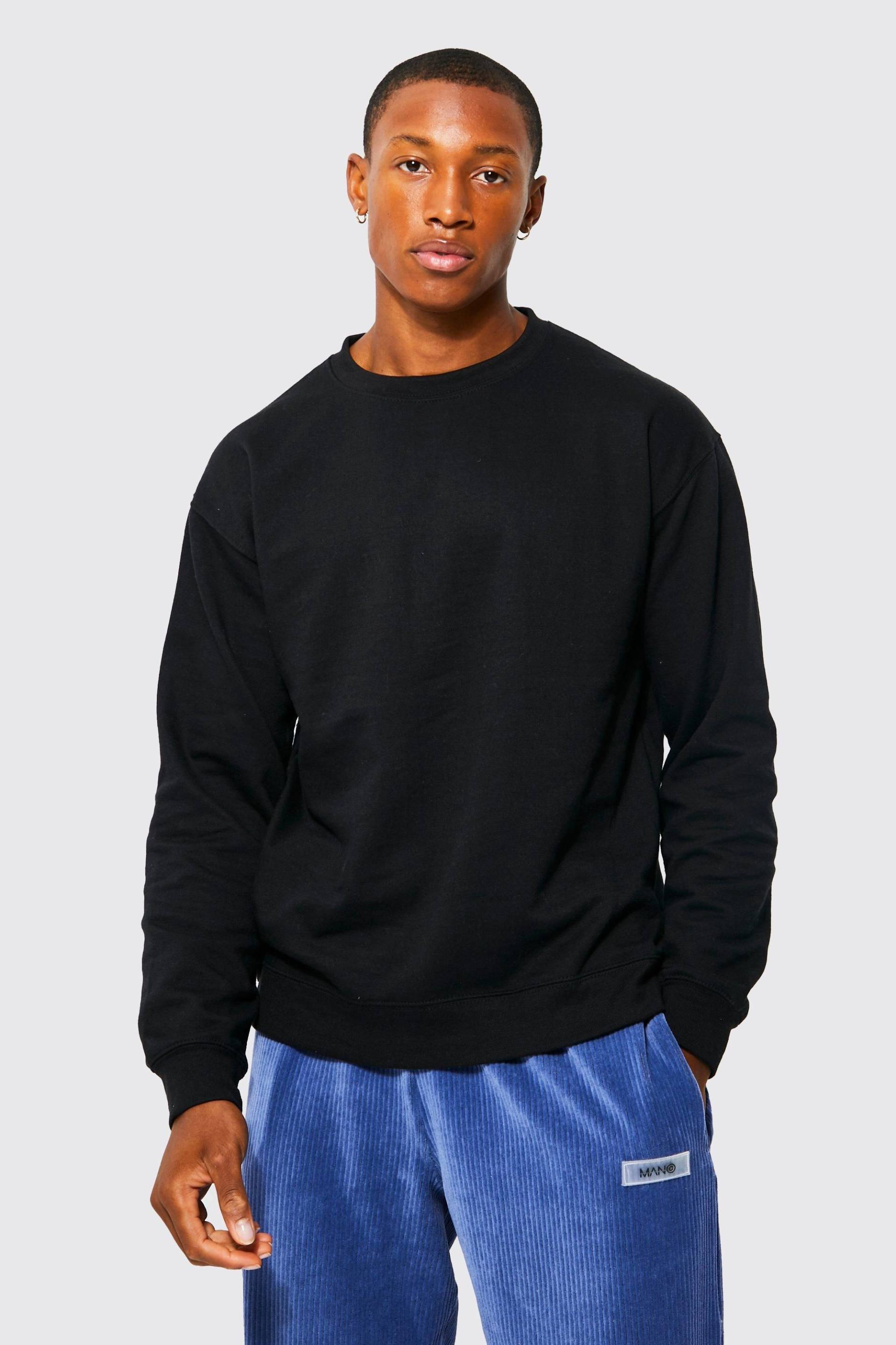 Basic Rundhals-Sweatshirt von boohooman