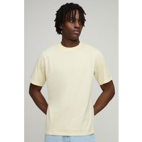 Basic Rundhals T-Shirt - Gelb - M, Gelb von boohooman