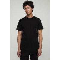 Basic Rundhals T-Shirt - Schwarz - XS, Schwarz Basic Rundhals T-Shirt - Schwarz - XS, Schwarz von boohooman