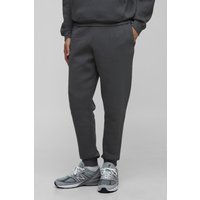 Basic Slim-Fit Jogginghose - Grau - XS, Grau von boohooman