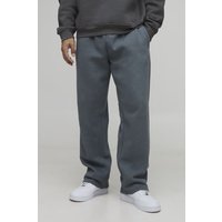 Basic Jogginghose mit geradem Bein - Grau - XL, Grau von boohooman