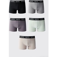 5er-Pack Original Man Boxershorts - Mehrfarbig - M, Mehrfarbig von boohooman