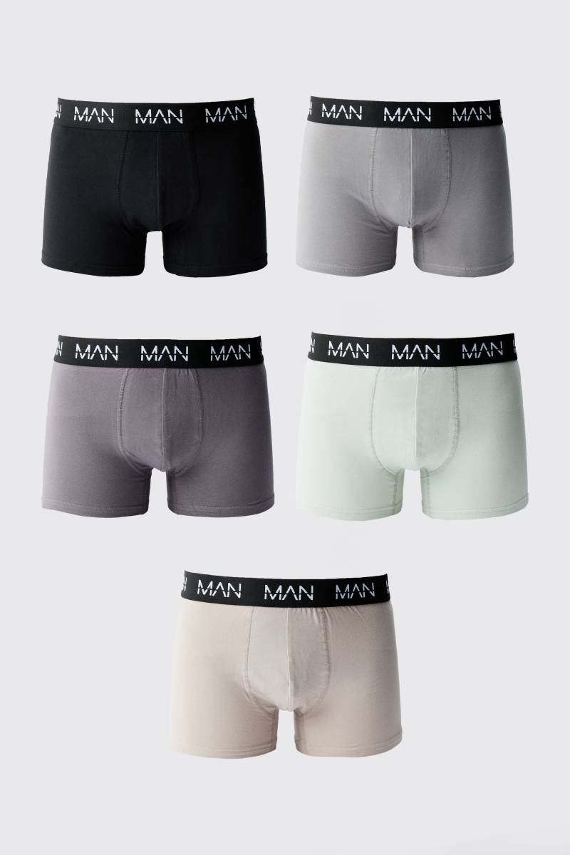 5er-Pack Original Man Boxershorts - Mehrfarbig - M, Mehrfarbig von boohooman