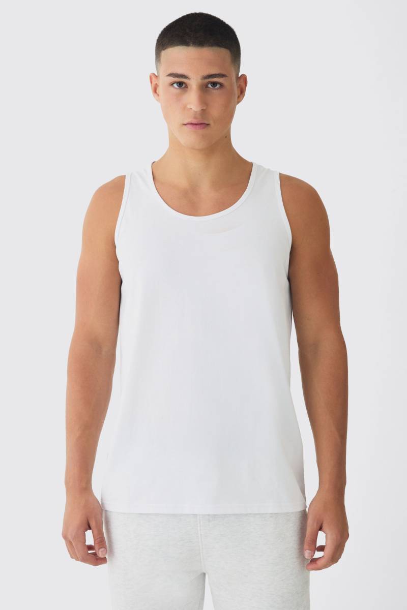 Basic vesttop - Weiß - XS, Weiß Basic vesttop - Weiß - XS, Weiß von boohooman