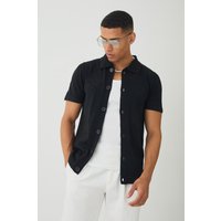 Besticktes Strick-Hemd von boohooman