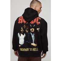 Schwarzer Oversize Hoodie mit lizenziertem AC/DC Print - XS, Schwarz Schwarzer Oversize Hoodie mit lizenziertem AC/DC Print - XS, Schwarz von boohooman