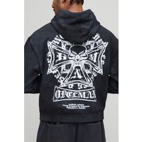 Kastiger Oversize Hoodie - Schwarz - XS, Schwarz Kastiger Oversize Hoodie - Schwarz - XS, Schwarz von boohooman