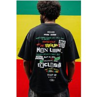 Schwarzes Oversize Man T-Shirt - XS, Schwarz Schwarzes Oversize Man T-Shirt - XS, Schwarz von boohooman