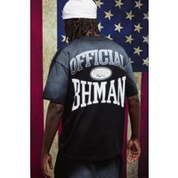 Schwarzes Oversize T-Shirt mit Print - XS, Schwarz Schwarzes Oversize T-Shirt mit Print - XS, Schwarz von boohooman