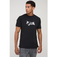Schwarzes Slim-Fit Man T-Shirt - XS, Schwarz Schwarzes Slim-Fit Man T-Shirt - XS, Schwarz von boohooman