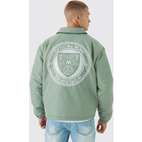 Blaue Official Man Coach-Jacke - XS, Blau von boohooman