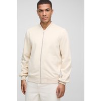 Bomberjacke aus Wildleder-Imitat - Grau - XS, Grau Bomberjacke aus Wildleder-Imitat - Grau - XS, Grau von boohooman