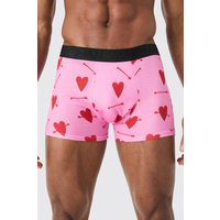 Boxershorts mit Herz-Slogan von boohooman