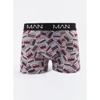 Boxershorts mit Retro-Print von boohooman