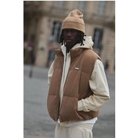 Kastige strukturierte Weste mit Trichterkragen - Beige - XS, Beige Kastige strukturierte Weste mit Trichterkragen - Beige - XS, Beige von boohooman