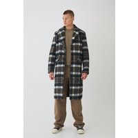 Brauner karierter Mantel - S, Braun Brauner karierter Mantel - S, Braun von boohooman