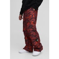 Camouflage Cargo-Hose mit elastischem Bund - Orange - L, Orange Camouflage Cargo-Hose mit elastischem Bund - Orange - L, Orange von boohooman