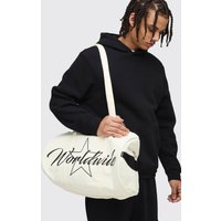 Canvas Rucksack mit Print von boohooman