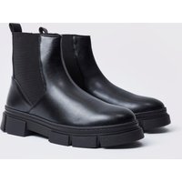 Chelsea-Stiefel mit klobiger Sohle von boohooman