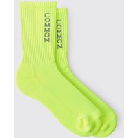Common Pace Reflective Socks - Gelb - 5-8, Gelb von boohooman