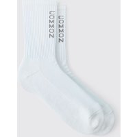 Reflektierende Socken - Weiß - 8-12, Weiß von boohooman