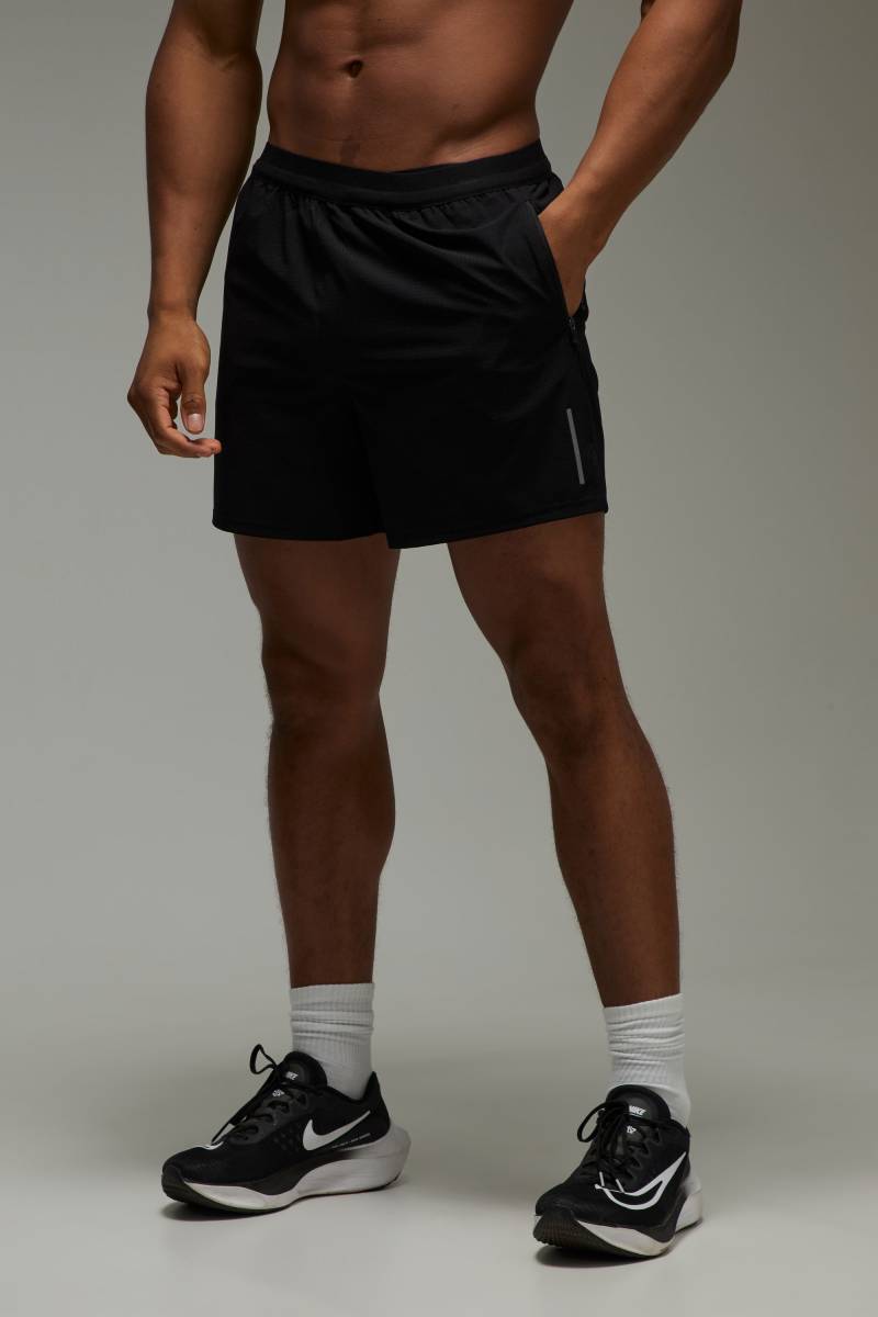Man Active 5inch Laufshorts - Schwarz - S, Schwarz von boohooman