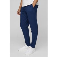 Strukturierte Slim-Fit Jogginghose - Blau - XS, Blau von boohooman