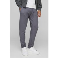 Strukturierte Slim-Fit Jogginghose - Grau - XL, Grau von boohooman
