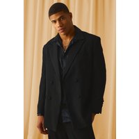 Zweireihige Anzugjacke - Schwarz - 42, Schwarz von boohooman