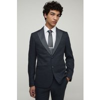 Einreihige Hahnentritt-Jacke von boohooman