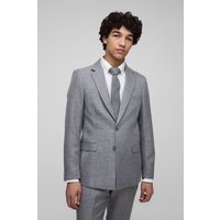 Einreihige Slim-Fit Anzugjacke - Grau - XS, Grau Einreihige Slim-Fit Anzugjacke - Grau - XS, Grau von boohooman
