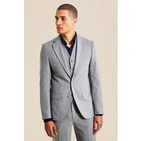 Einreihige Anzugjacke mit geradem Bein - Grau - 40, Grau Einreihige Anzugjacke mit geradem Bein - Grau - 40, Grau von boohooman