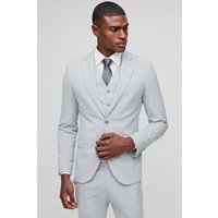 Einreihige graue Super Skinny Anzugjacke - 40, Grau Einreihige graue Super Skinny Anzugjacke - 40, Grau von boohooman