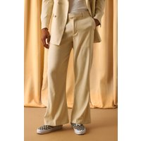 Anzughose mit Schlaghose - Ecru - 36, Ecru von boohooman