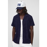 Frottee Hemd - Blau - XS, Blau Frottee Hemd - Blau - XS, Blau von boohooman