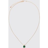 Gem Pendant Necklace - Gold - ONE SIZE, Gold Gem Pendant Necklace - Gold - ONE SIZE, Gold von boohooman