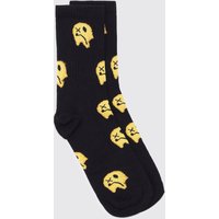 Gemusterte Socken - Schwarz - ONE SIZE, Schwarz Gemusterte Socken - Schwarz - ONE SIZE, Schwarz von boohooman