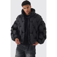 Gepolsterte Steppjacke - Schwarz - XS, Schwarz Gepolsterte Steppjacke - Schwarz - XS, Schwarz von boohooman