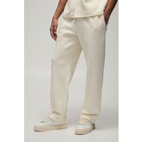 Geprägte Hahnentritt-Hose mit geradem Bein von boohooman