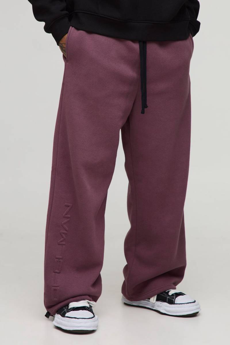 Geprägte Official Man Jogginghose mit weitem Bein von boohooman