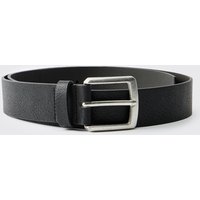 Geprägter Man Kunstleder-Gürtel - Schwarz - XL, Schwarz von boohooman