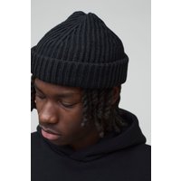 Gerippte Micro-Beanie von boohooman