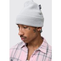 Gerippte Mütze mit Etikett von boohooman