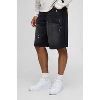 Jeansshorts mit Hardware-Detail - Schwarz - 30, Schwarz Jeansshorts mit Hardware-Detail - Schwarz - 30, Schwarz von boohooman