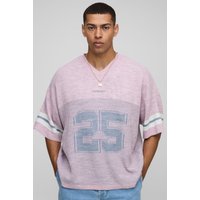 Hockey Fit T-Shirt aus Mesh - Rosa - XS, Rosa von boohooman